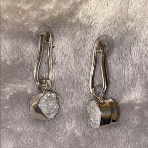 Silver changeable earrings